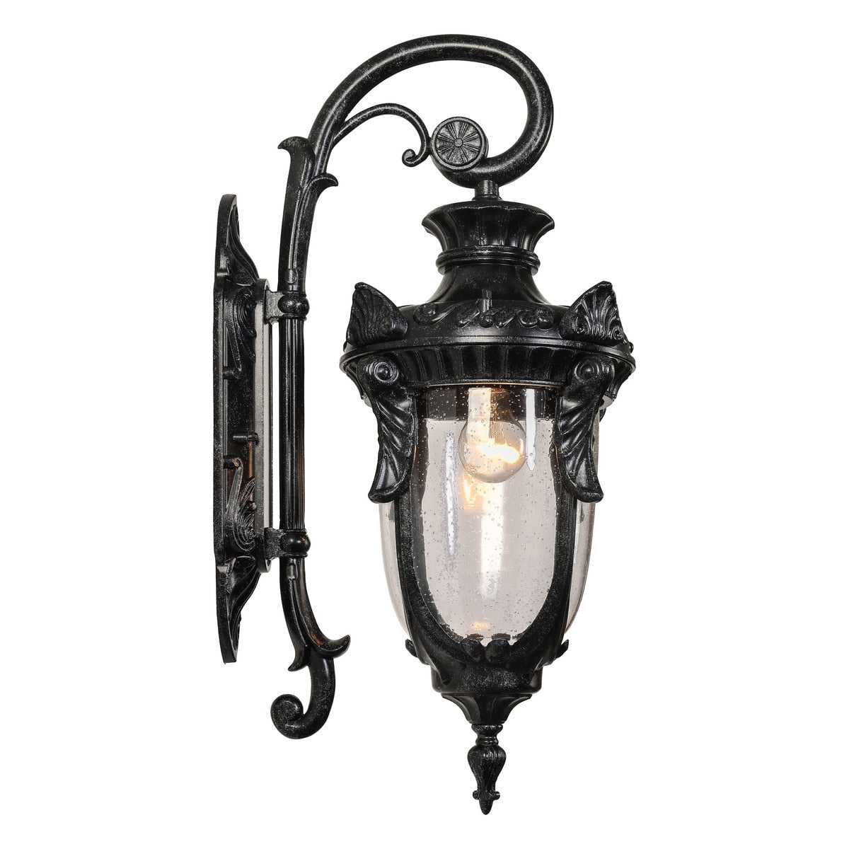 Wellington Large Outdoor Wall Light Antique Black IP44 - 1000582