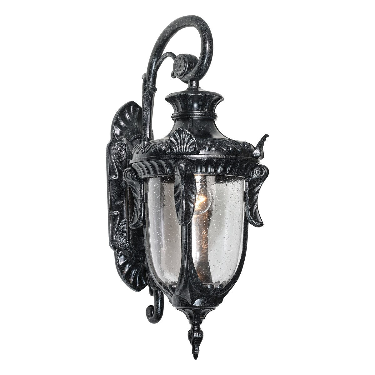 Wellington Large Outdoor Wall Light Antique Black IP44 - 1000582