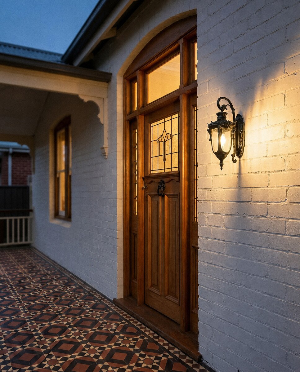 Wellington Medium Outdoor Wall Light Antique Black IP44 - 1000584