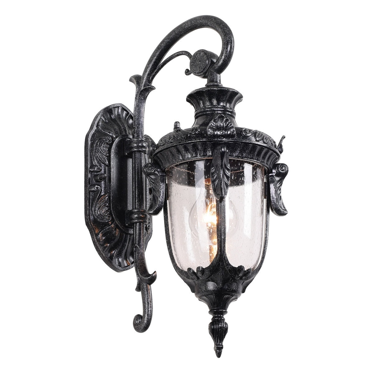 Wellington Small Outdoor Wall Light Antique Black IP44 - 1000586