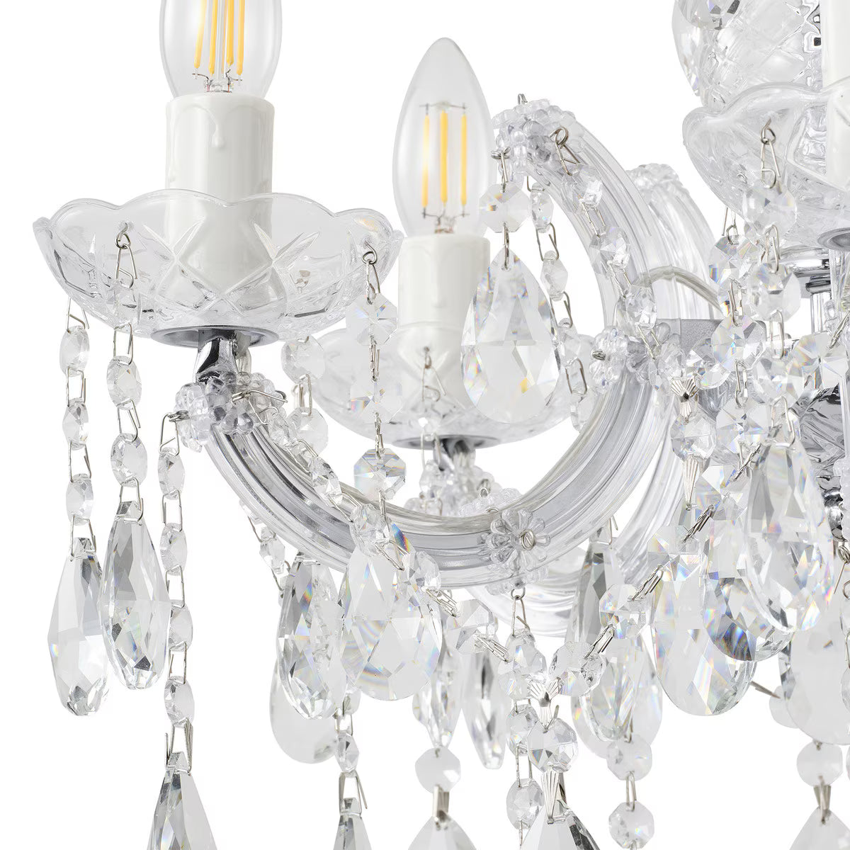 Zurich 5 Light Crystal Chandelier Chrome - 1000607