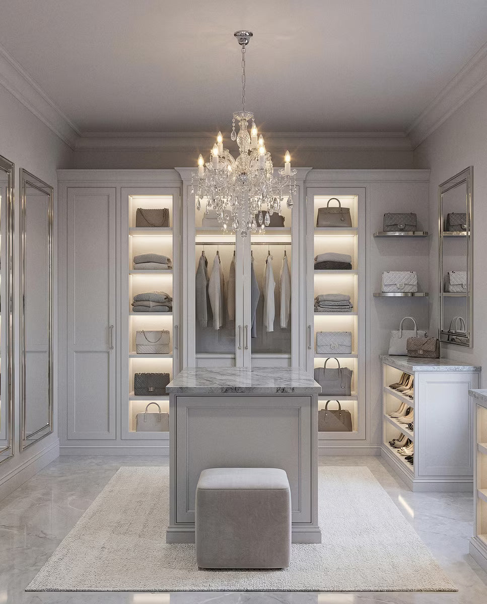 Zurich 9 Light Crystal Chandelier Chrome - 1000608