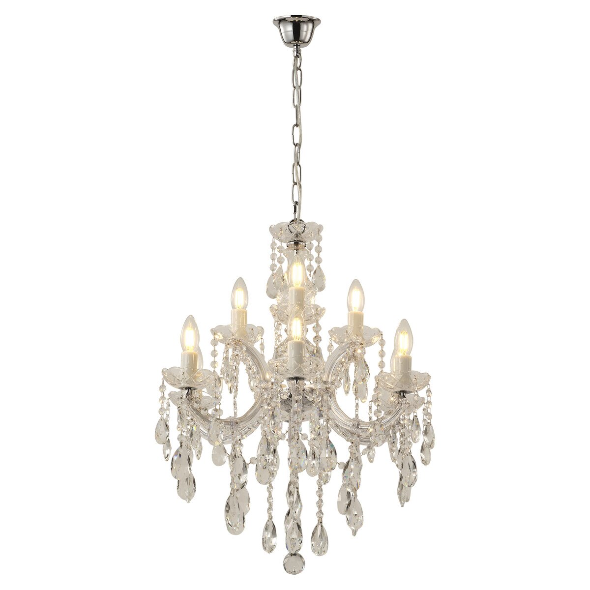 Zurich 9 Light Crystal Chandelier Chrome - 1000608