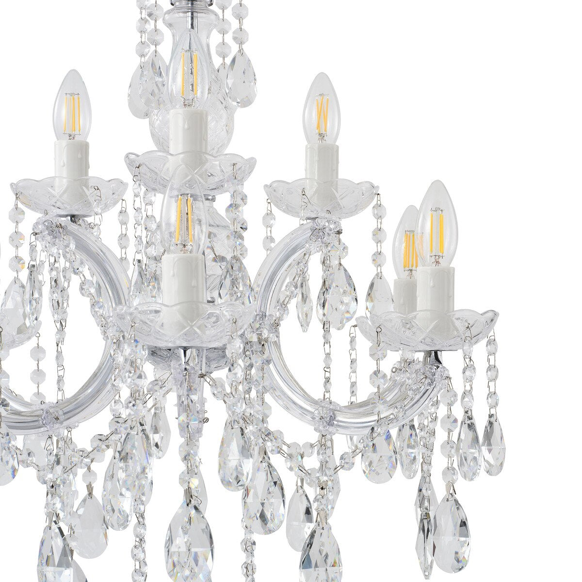 Zurich 9 Light Crystal Chandelier Chrome - 1000608