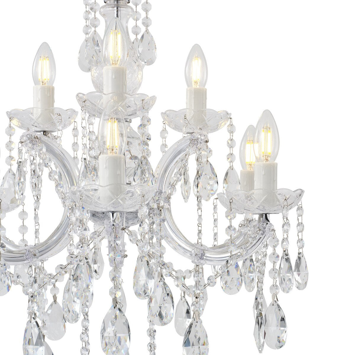 Zurich 9 Light Crystal Chandelier Chrome - 1000608