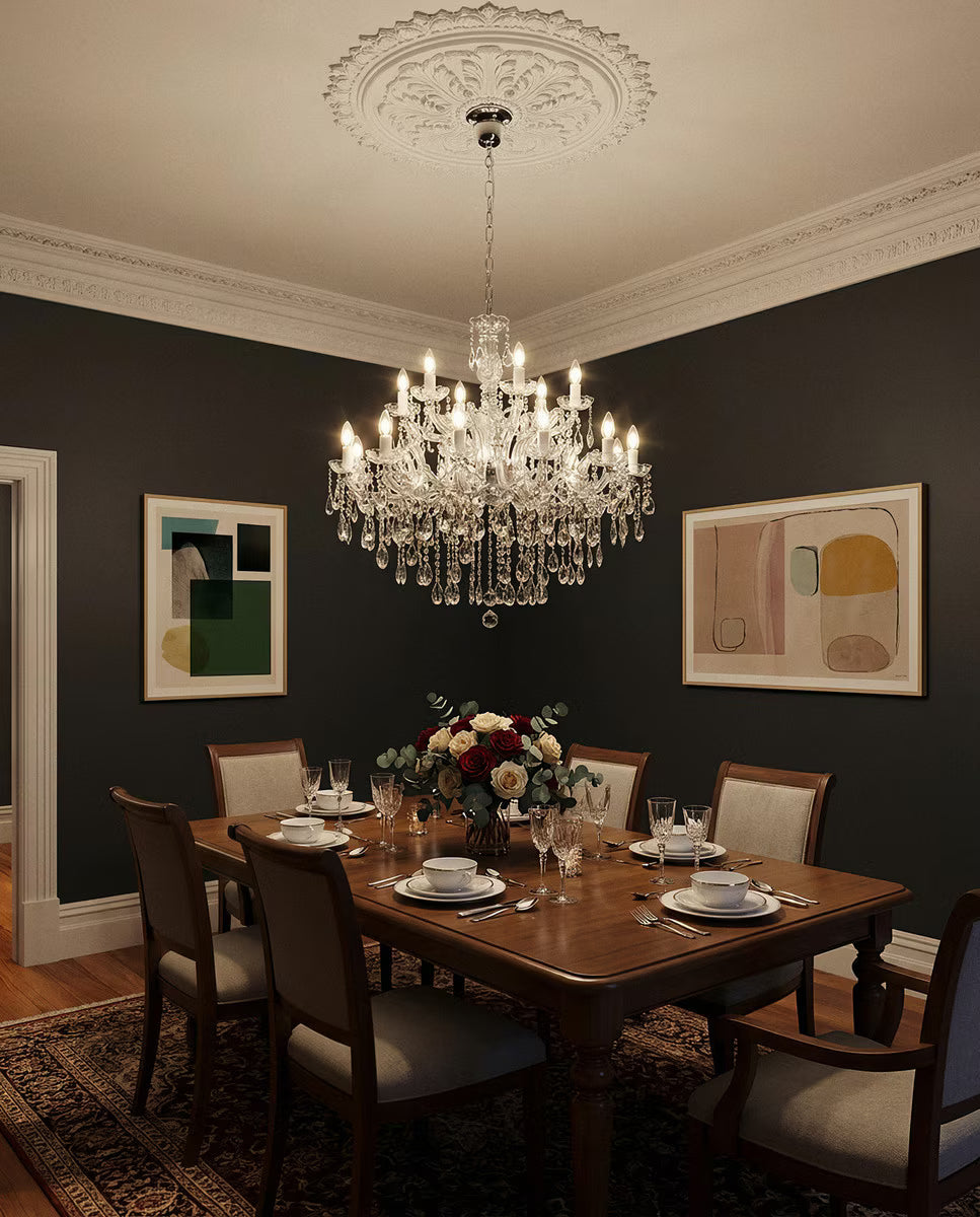 Zurich 18 Light Crystal Chandelier Chrome - 1000609