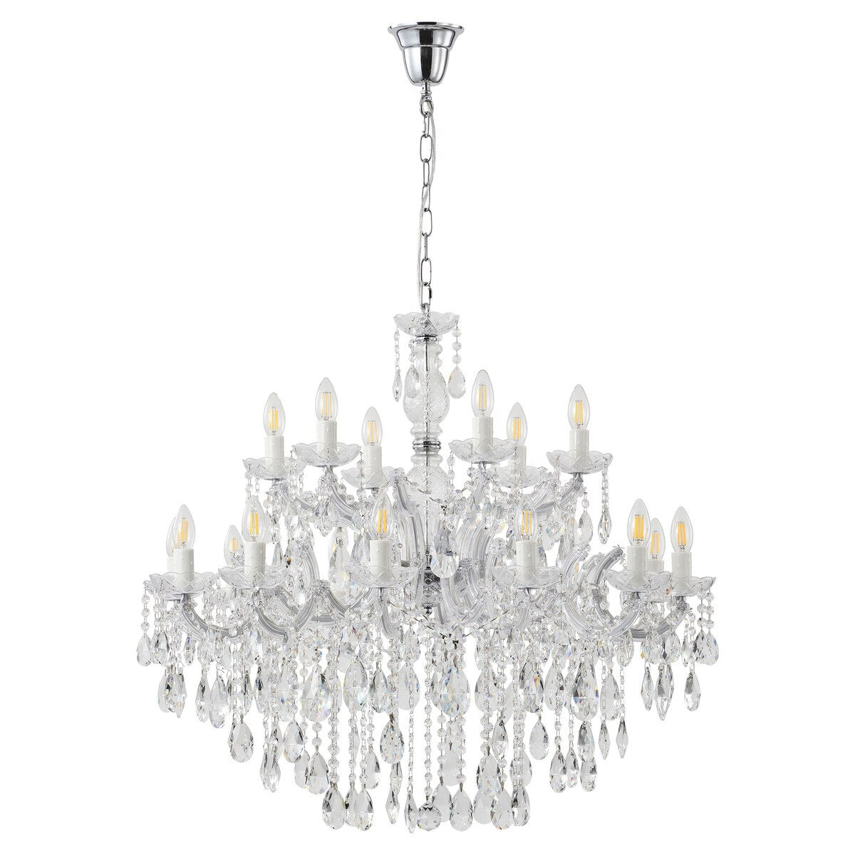 Zurich 18 Light Crystal Chandelier Chrome - 1000609