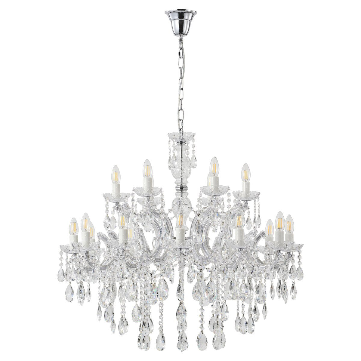 Zurich 18 Light Crystal Chandelier Chrome - 1000609
