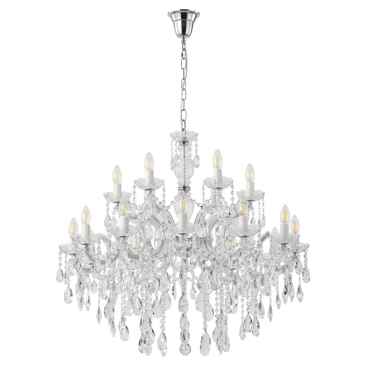 Zurich 18 Light Crystal Chandelier Chrome - 1000609