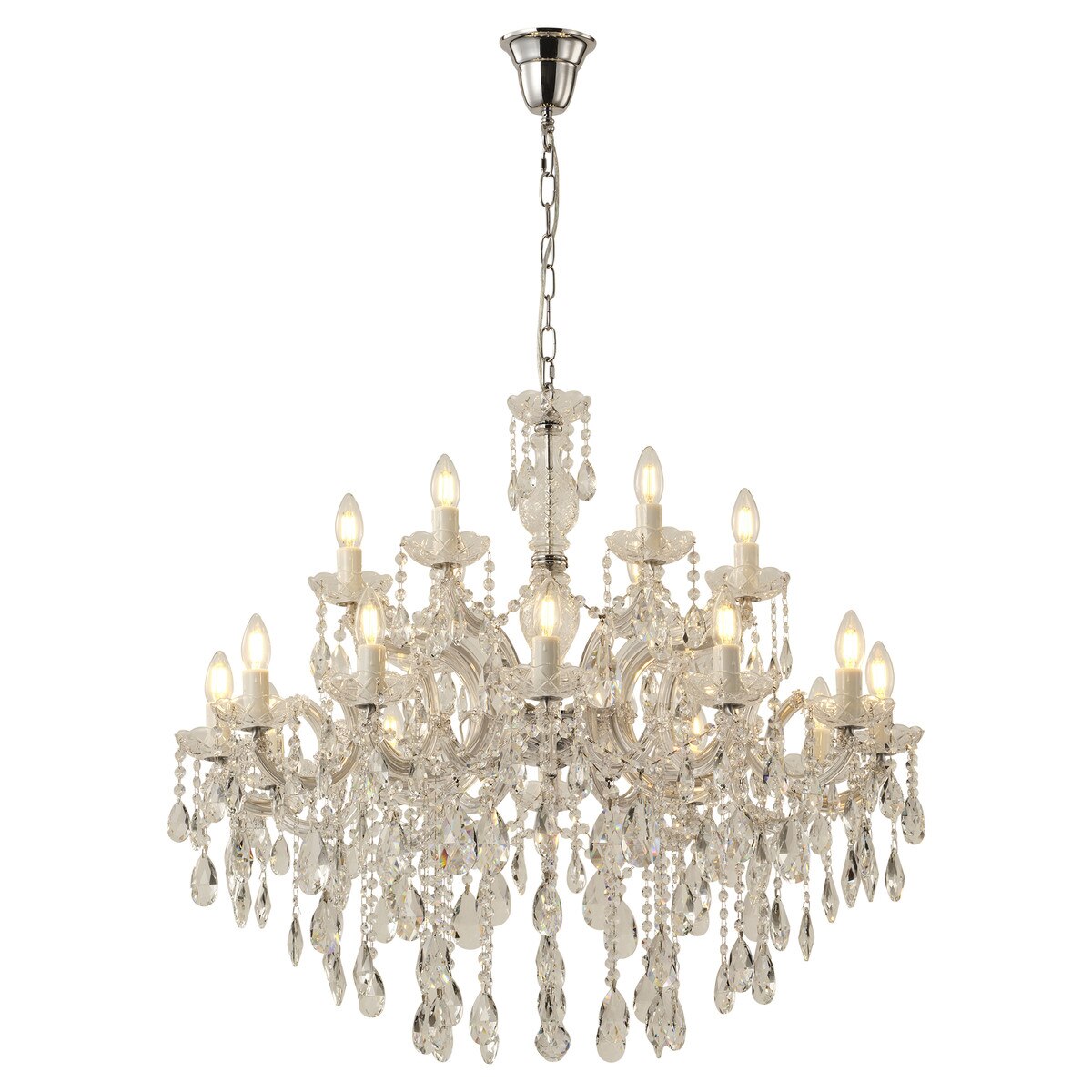 Zurich 18 Light Crystal Chandelier Chrome - 1000609