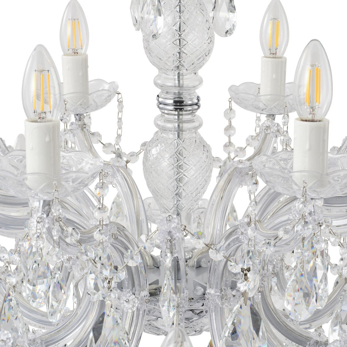 Zurich 18 Light Crystal Chandelier Chrome - 1000609