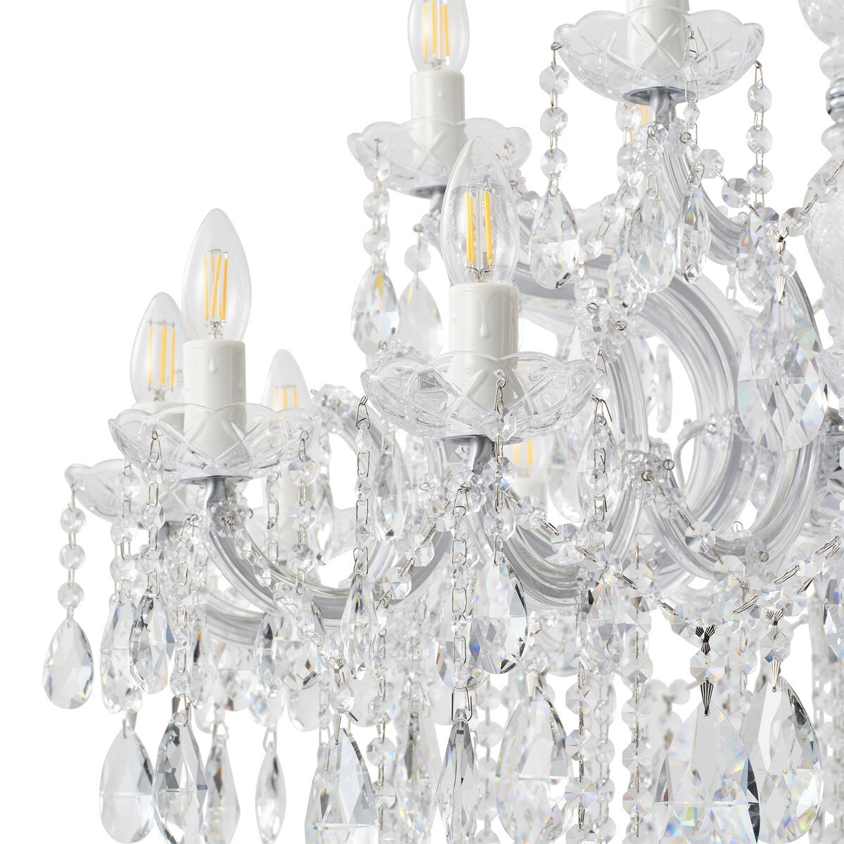 Zurich 18 Light Crystal Chandelier Chrome - 1000609
