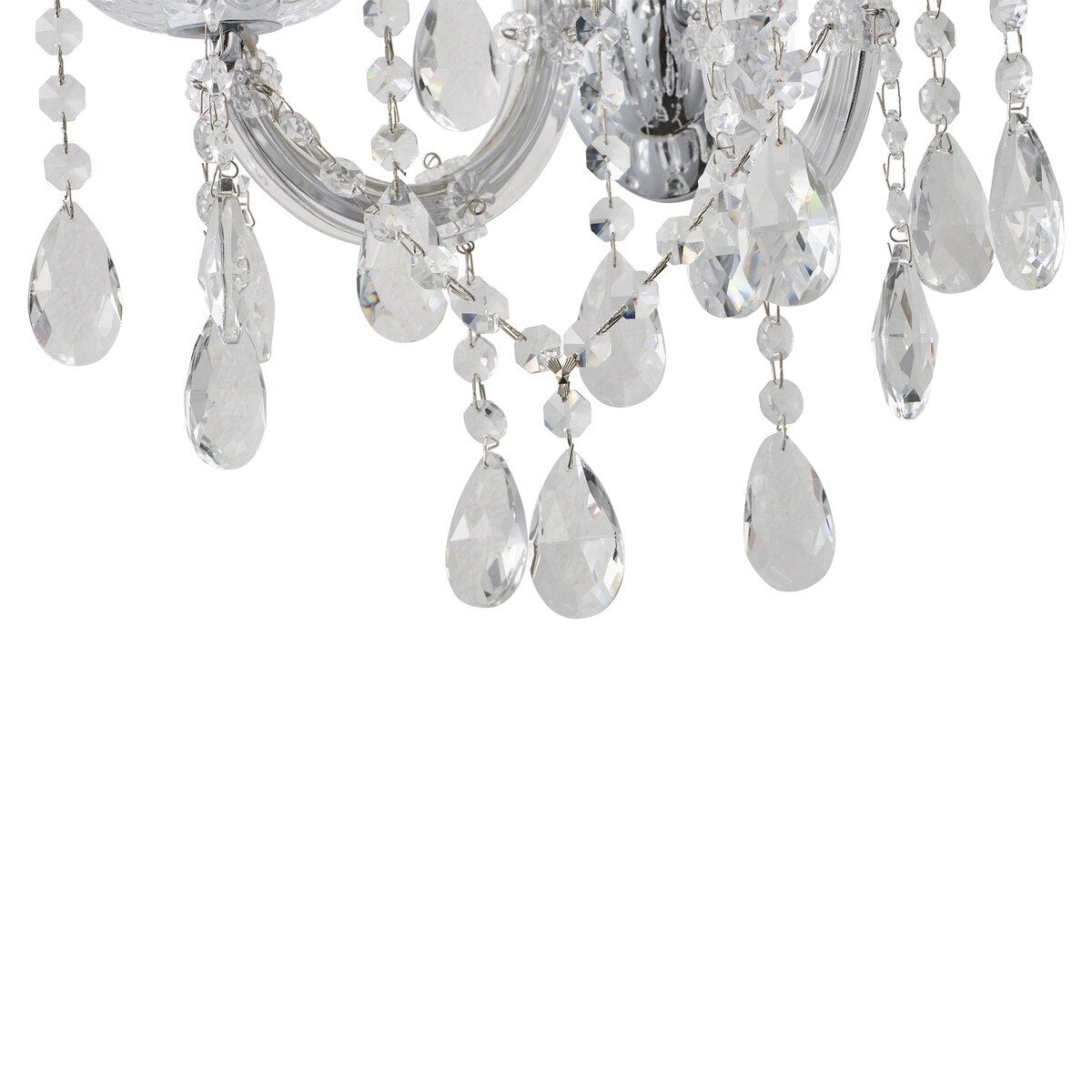 Zurich 2 Light Crystal Wall Light Chrome - 1000610