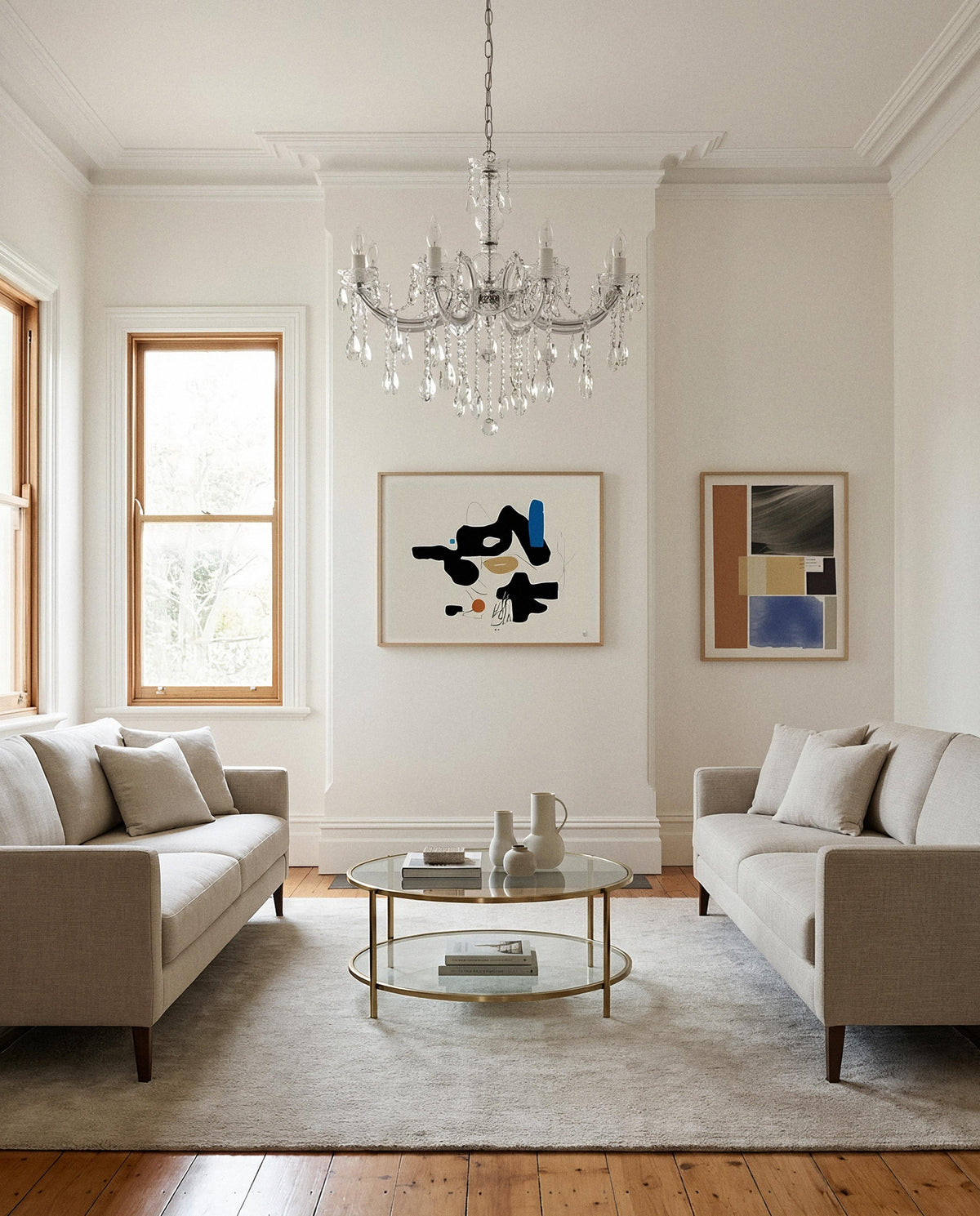 Zurich Chandelier 8 Lights Chrome Aluminium - 1000617