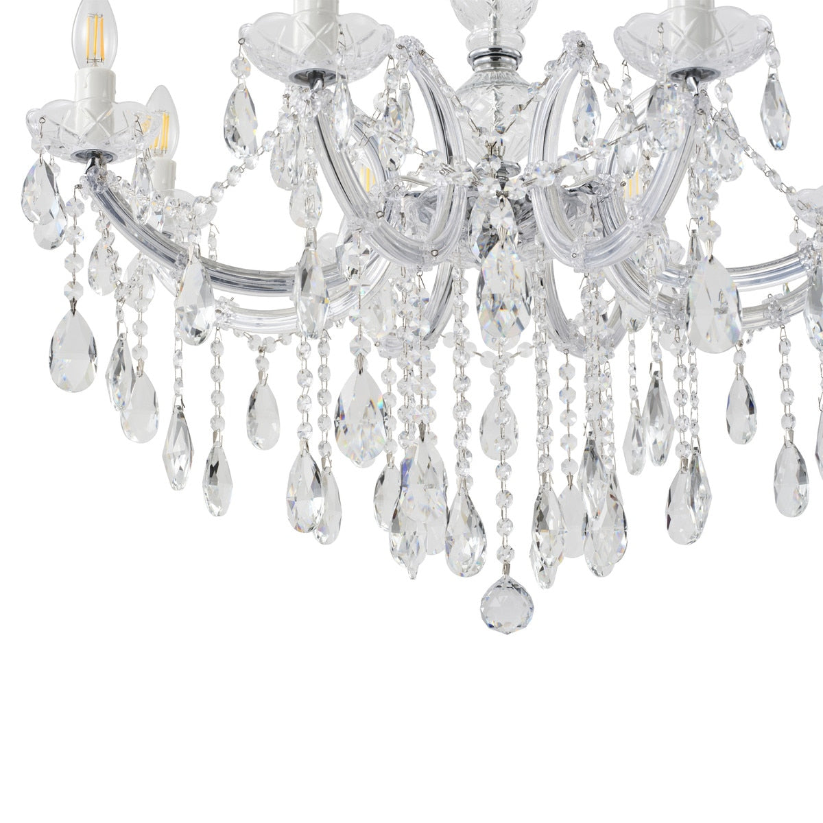 Zurich Chandelier 8 Lights Chrome Aluminium - 1000617