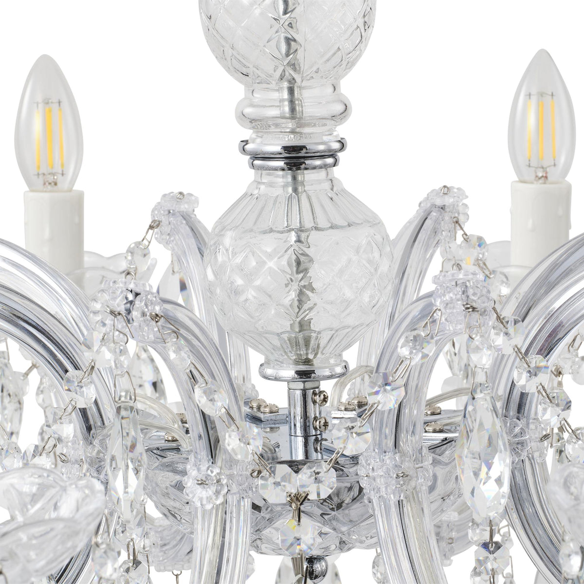 Zurich Chandelier 8 Lights Chrome Aluminium - 1000617