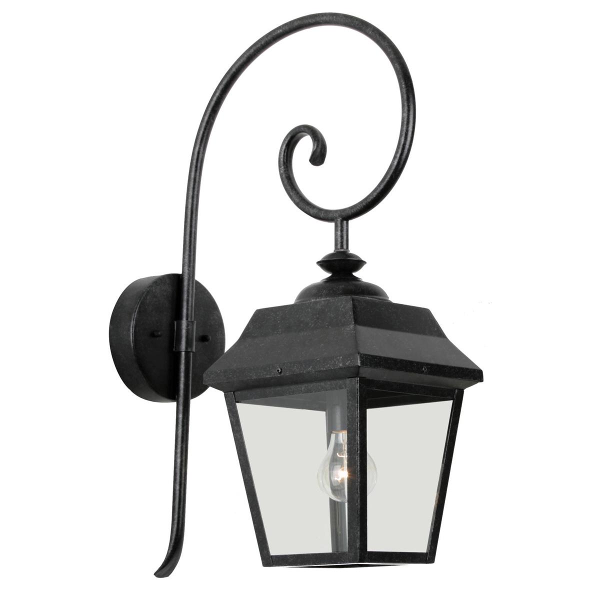 Fairlight Outdoor Wall Lantern Antique Black Aluminium - 1000620