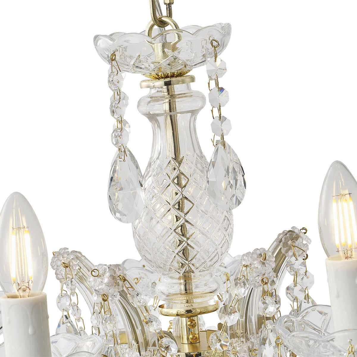 Zurich Chandelier 5 Lights Gold Aluminium - 1000624