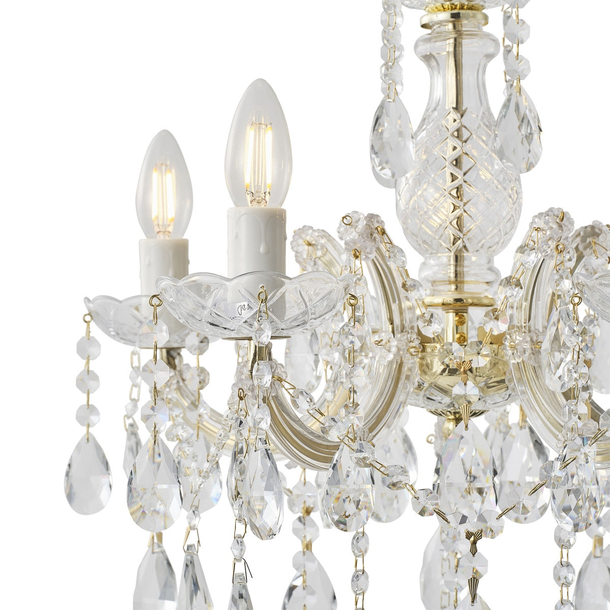 Zurich Chandelier 5 Lights Gold Aluminium - 1000624