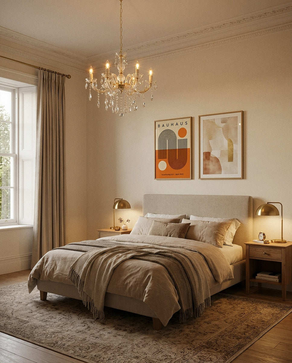 Zurich Chandelier 8 Lights Gold Aluminium - 1000625