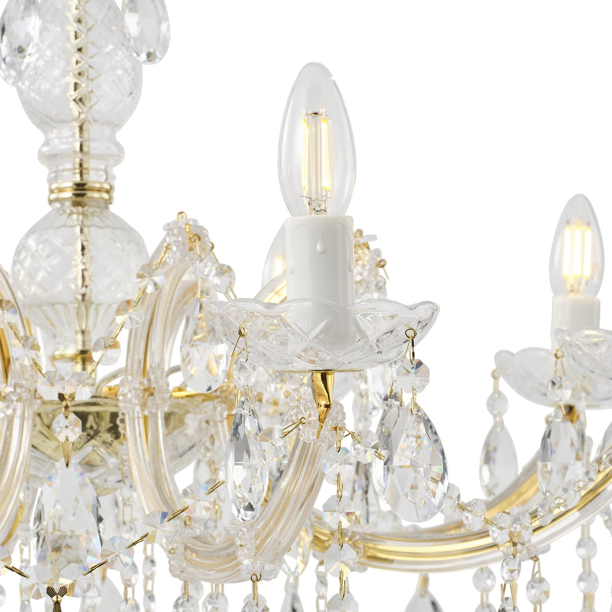 Zurich Chandelier 8 Lights Gold Aluminium - 1000625