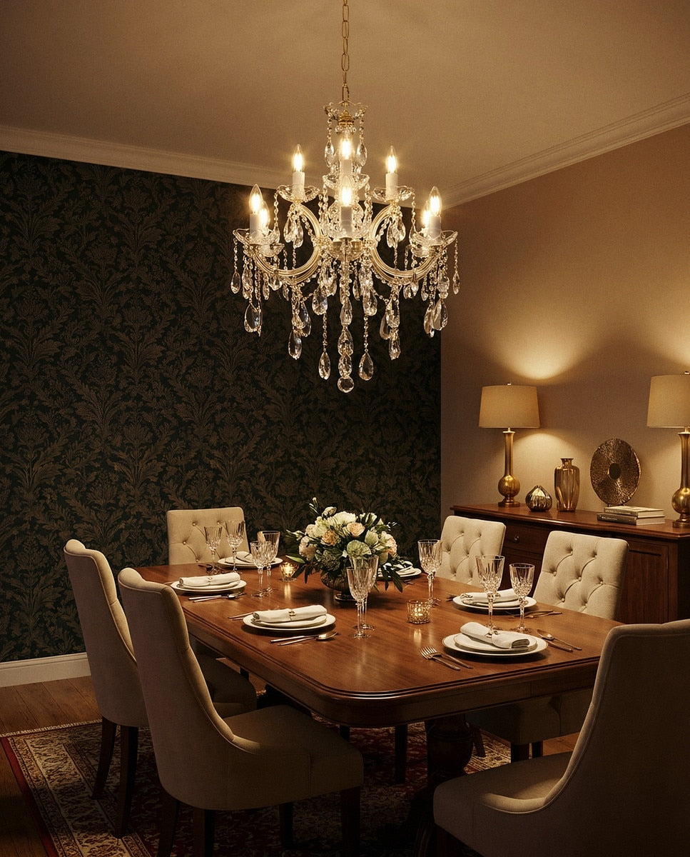 Zurich Chandelier 9 Lights Gold Aluminium - 1000626