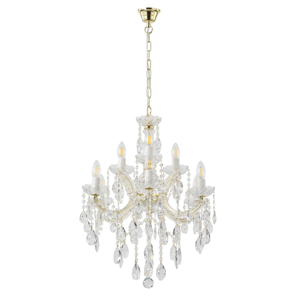 Zurich Chandelier 9 Lights Gold Aluminium - 1000626