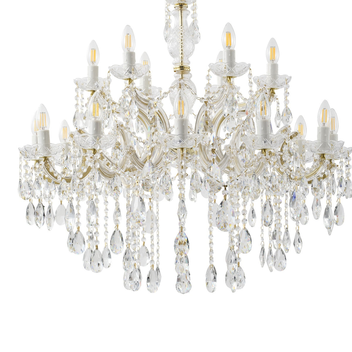 Zurich Chandelier 18 Lights Gold Aluminium - 1000627