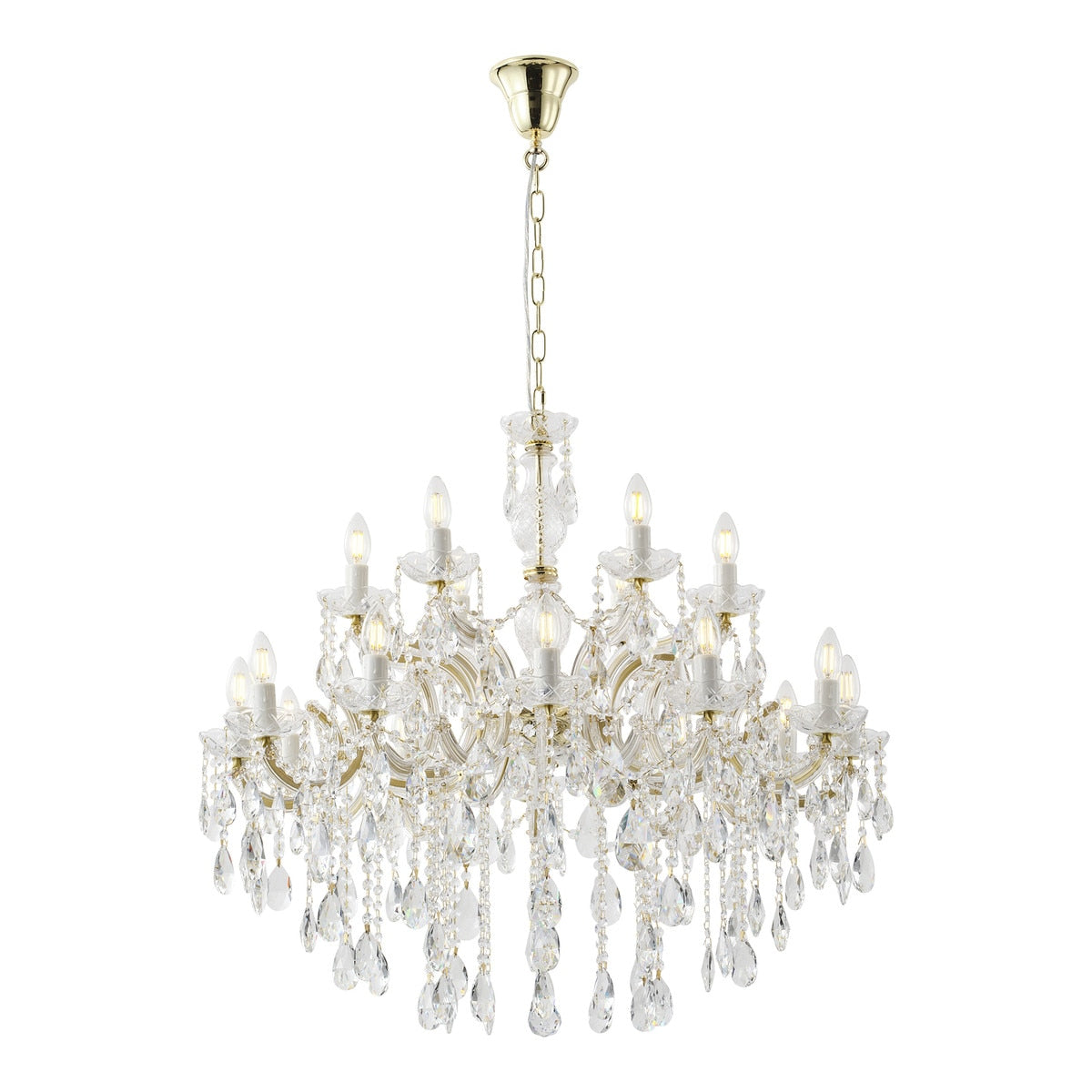 Zurich Chandelier 18 Lights Gold Aluminium - 1000627