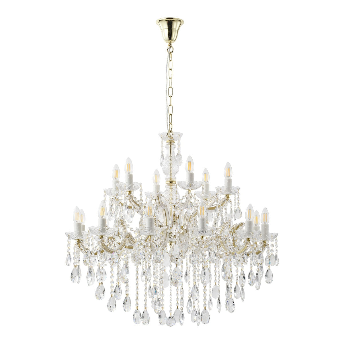 Zurich Chandelier 18 Lights Gold Aluminium - 1000627