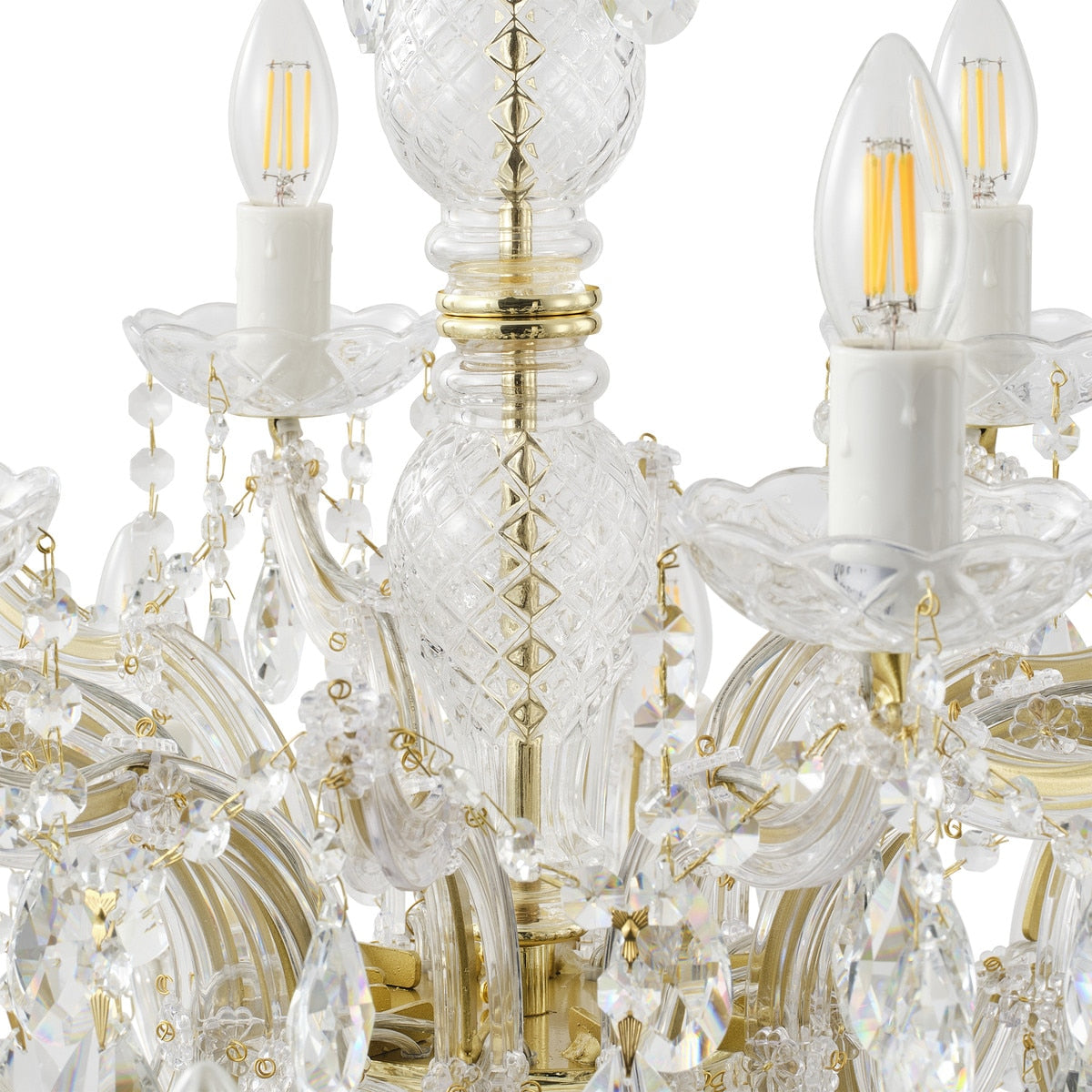 Zurich Chandelier 18 Lights Gold Aluminium - 1000627