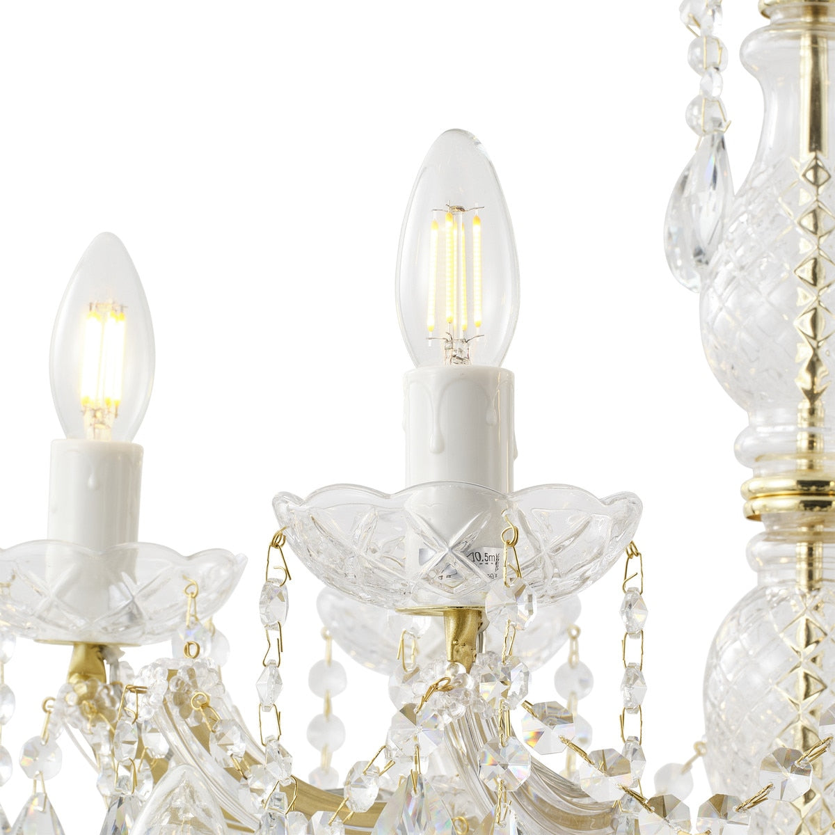 Zurich Chandelier 18 Lights Gold Aluminium - 1000627