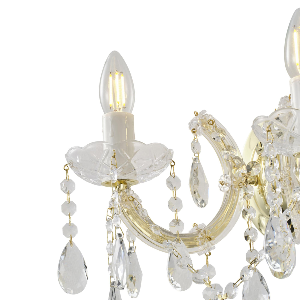 Zurich Wall Sconce 2 Lights Gold Aluminium - 1000628