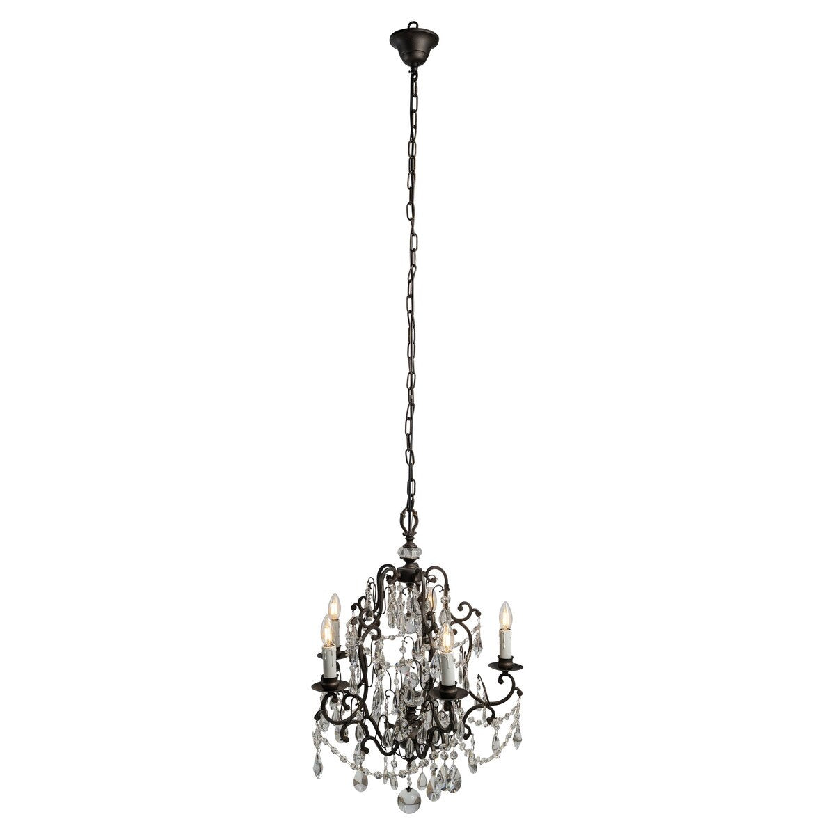 Salzburg 5 Light Crystal Chandelier Bronze - 1000803