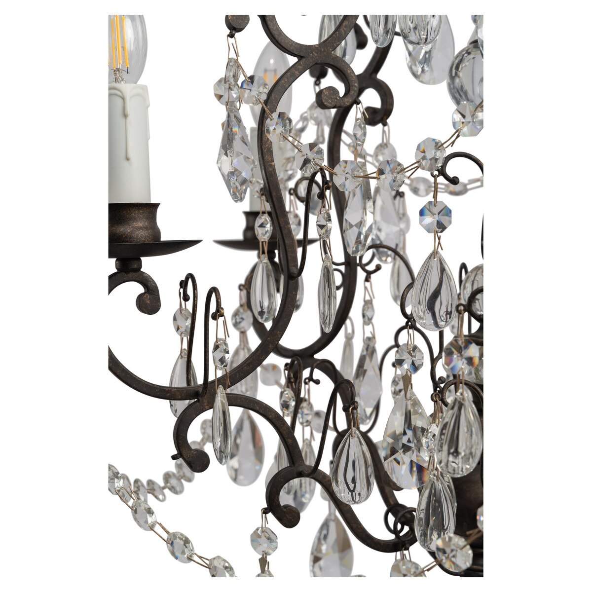 Salzburg 5 Light Crystal Chandelier Bronze - 1000803