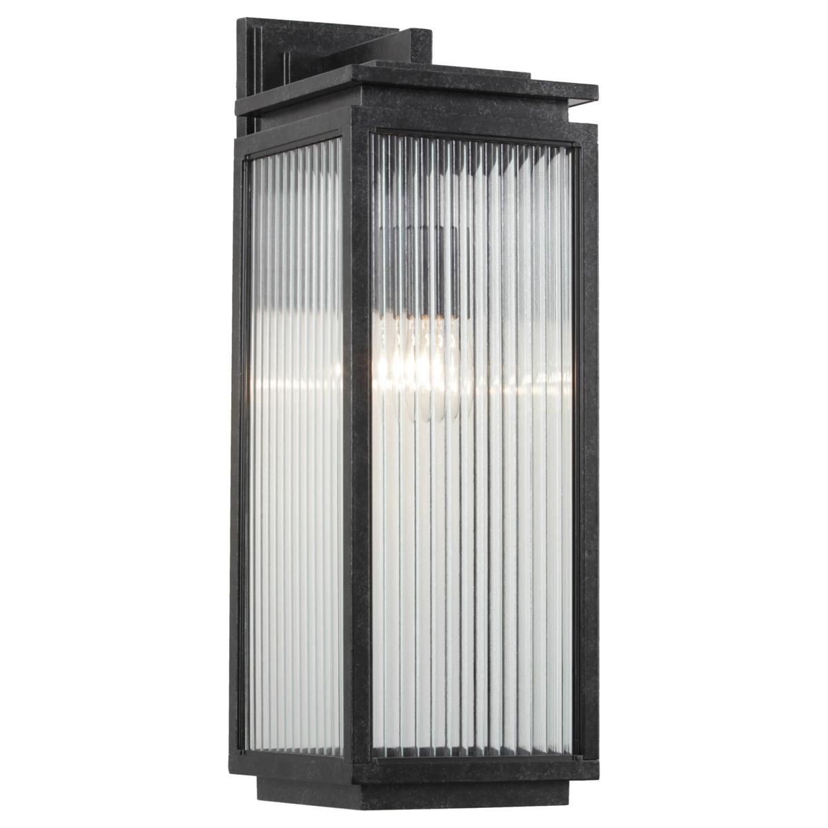 Boulevard Exterior Wall Light H540mm Antique Black Aluminium - 1000821