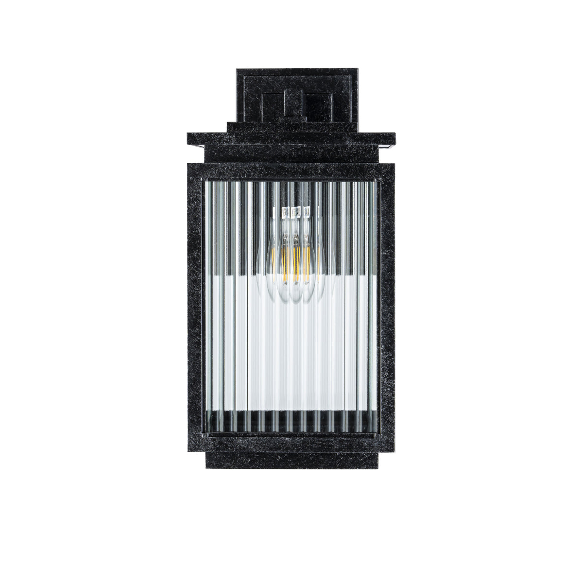Boulevard Exterior Wall Light H370mm Antique Black Aluminium - 1000823