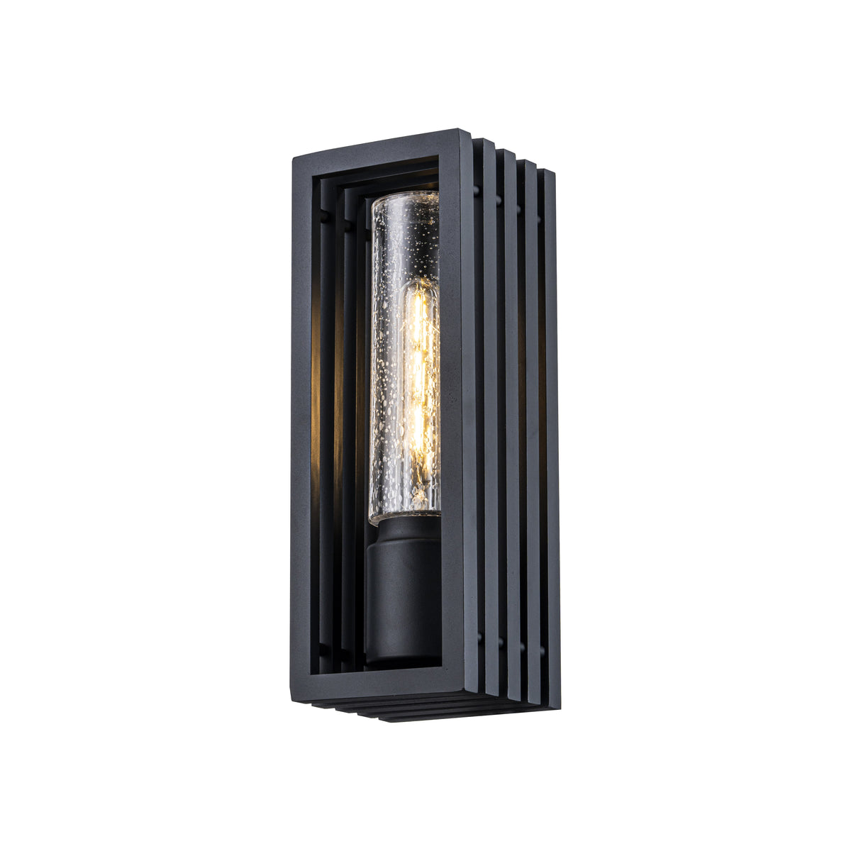 Portico Exterior Wall Light H360mm Matt Black Aluminium - 1000857