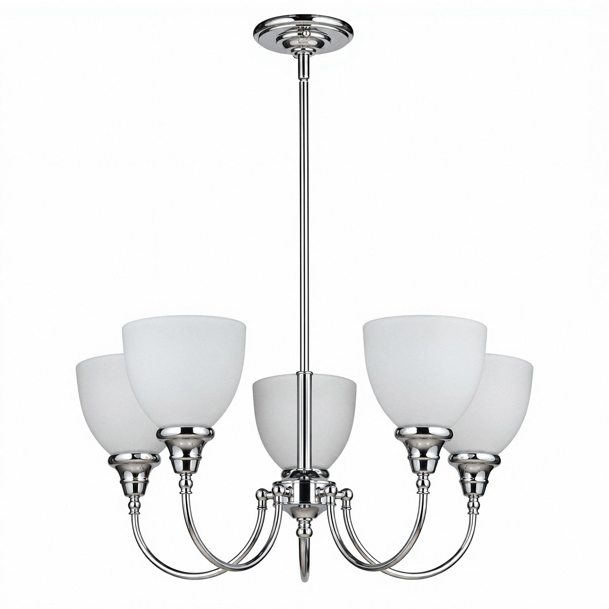Benson Pendant 5 Lights Up Chrome Aluminium - 1001172