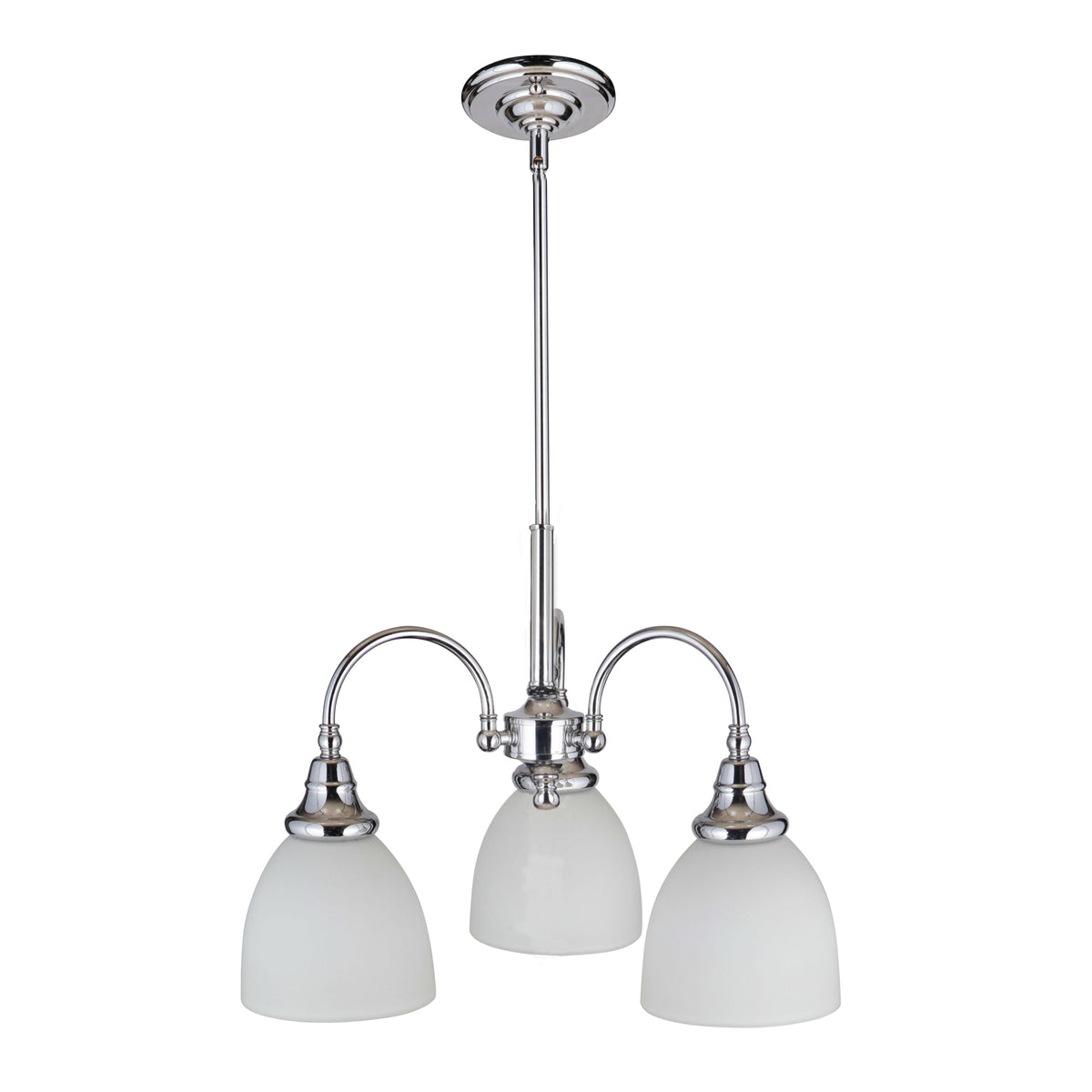 Benson Pendant 3 Lights Down Chrome Aluminium - 1001174