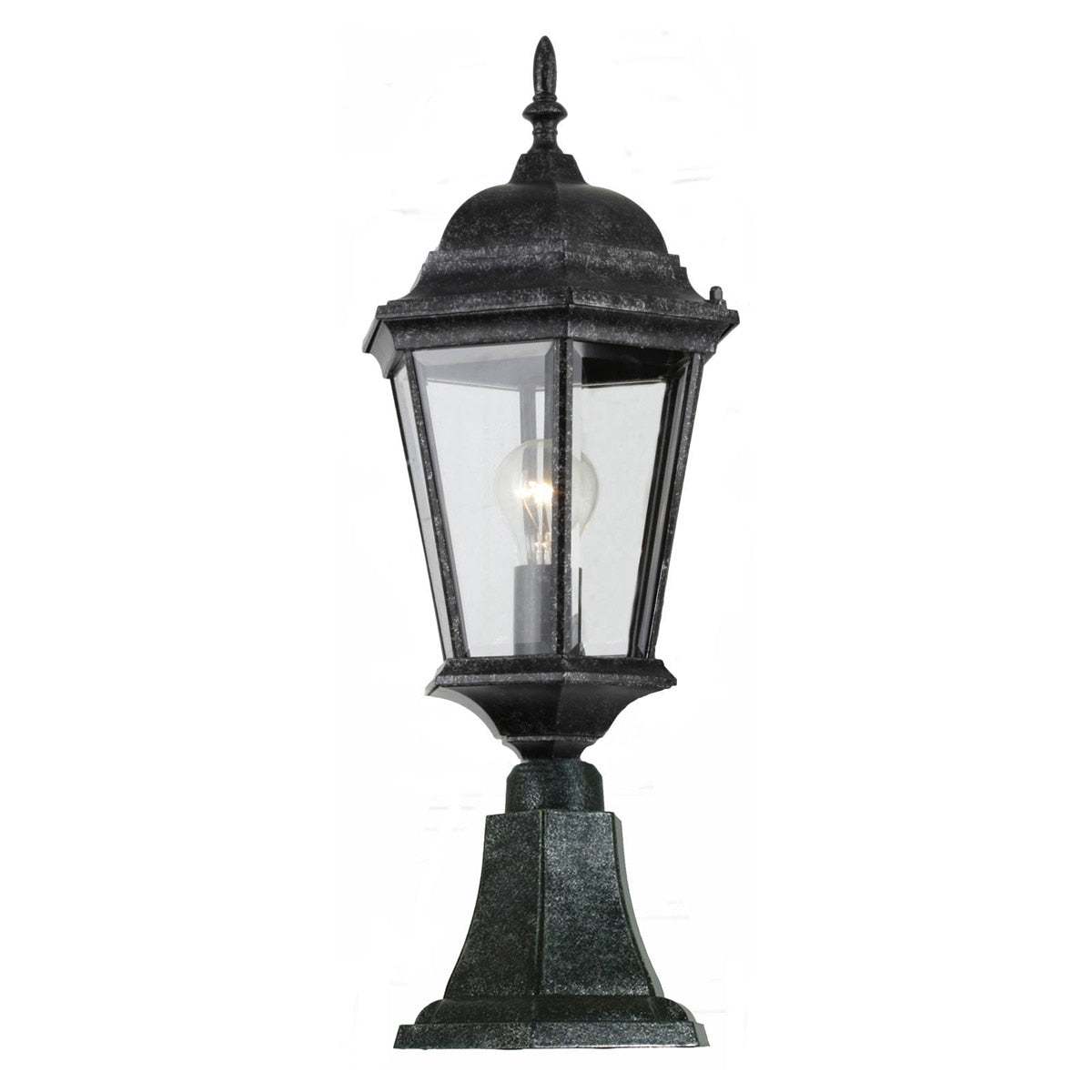 Junction Medium Pillar Mount Antique Black IP44 - 1001238