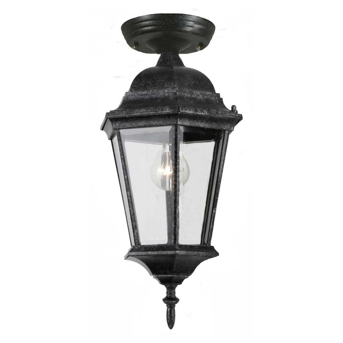Junction Small Under Eave Light Antique Black IP44 - 1001242
