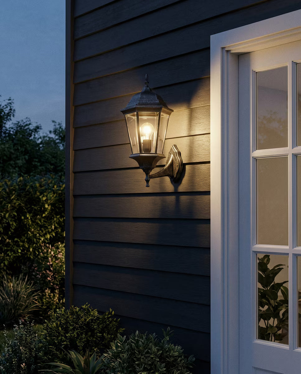 Junction Medium Outdoor Wall Light Antique Black IP44 - 1001243