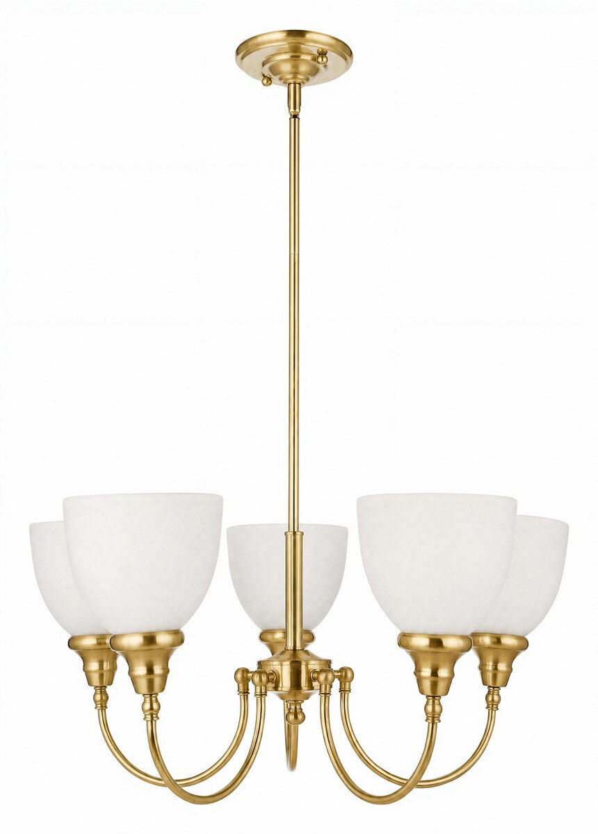 Benson Upwards 5 Light Pendant Satin Brass - 1001584