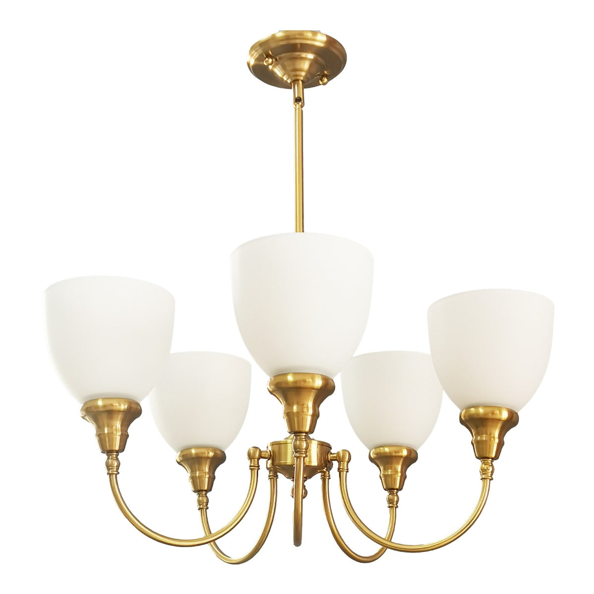 Benson Upwards 5 Light Pendant Satin Brass - 1001584