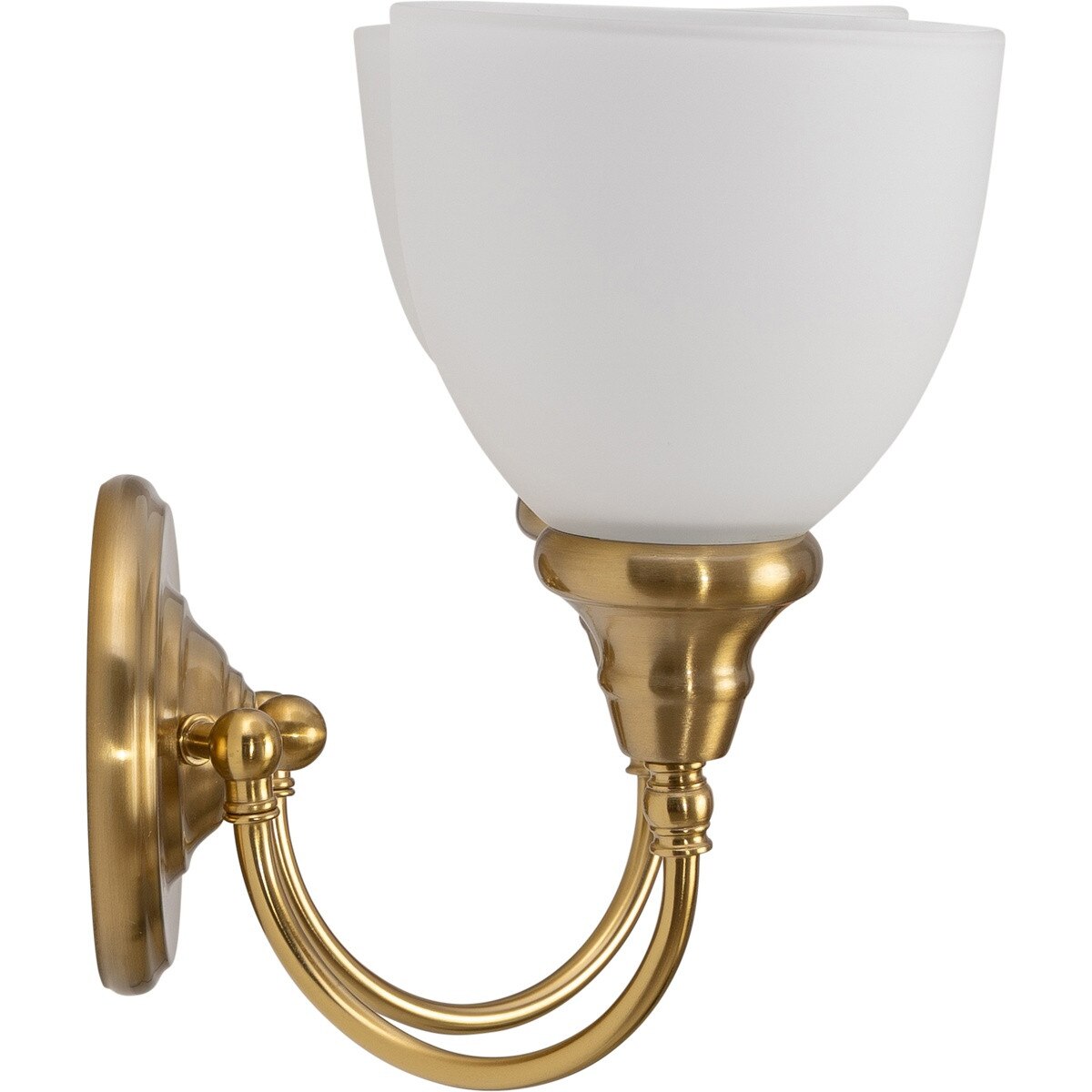 Benson 2 Light Bracket Wall Light Satin Brass - 1001585