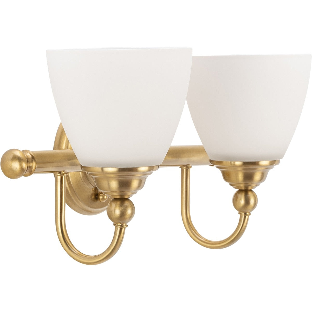 Nova 2 Light Bracket Wall Light Satin Brass - 1001587