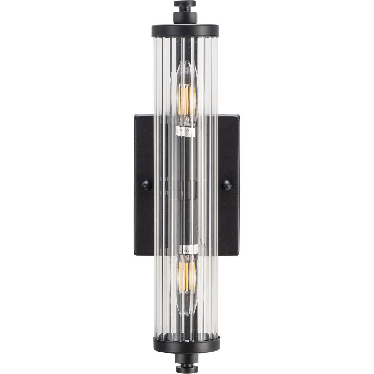 Rockford 2 Light Vanity Wall Light Matte Black - 1001589