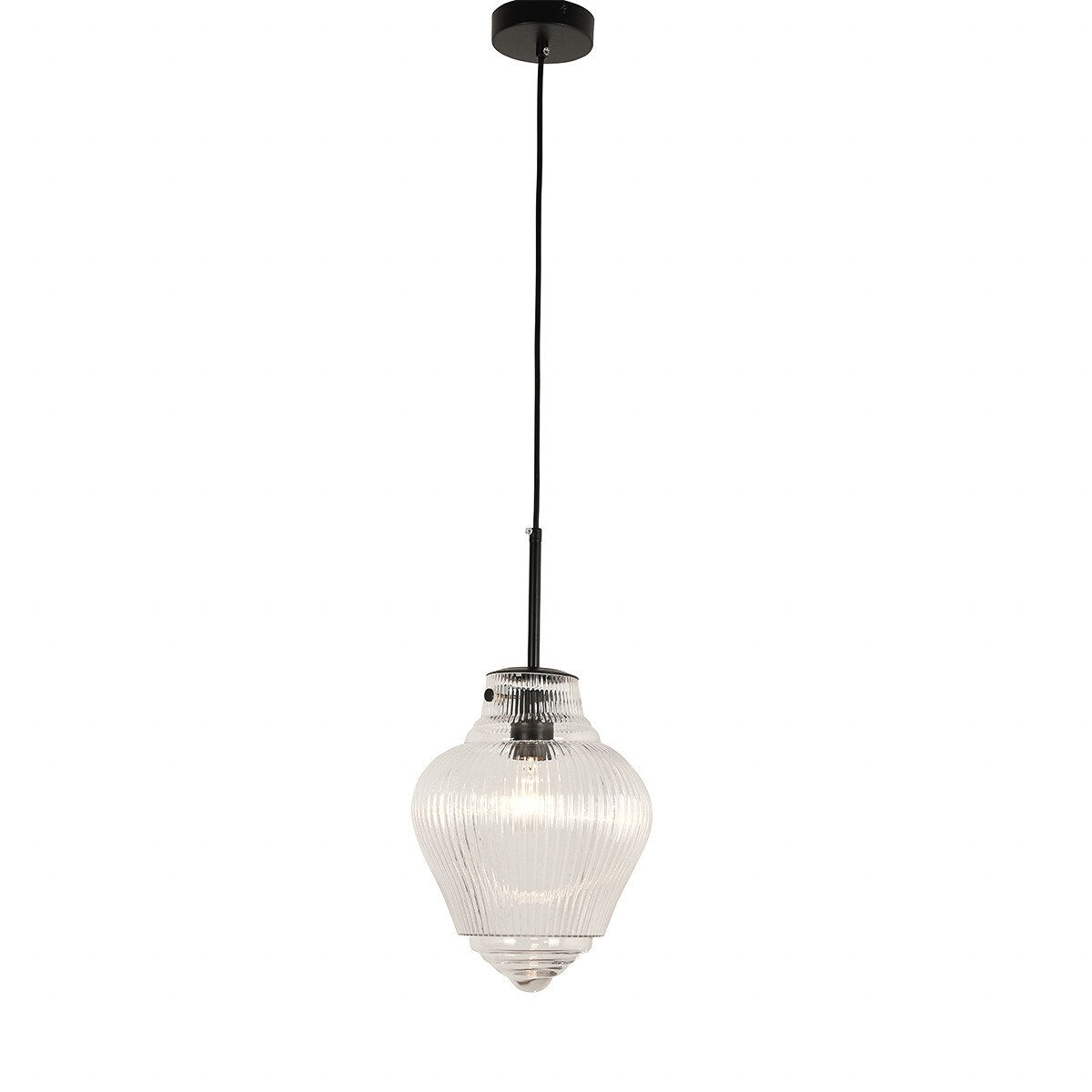 Ridge Pendant Light Matte Black -