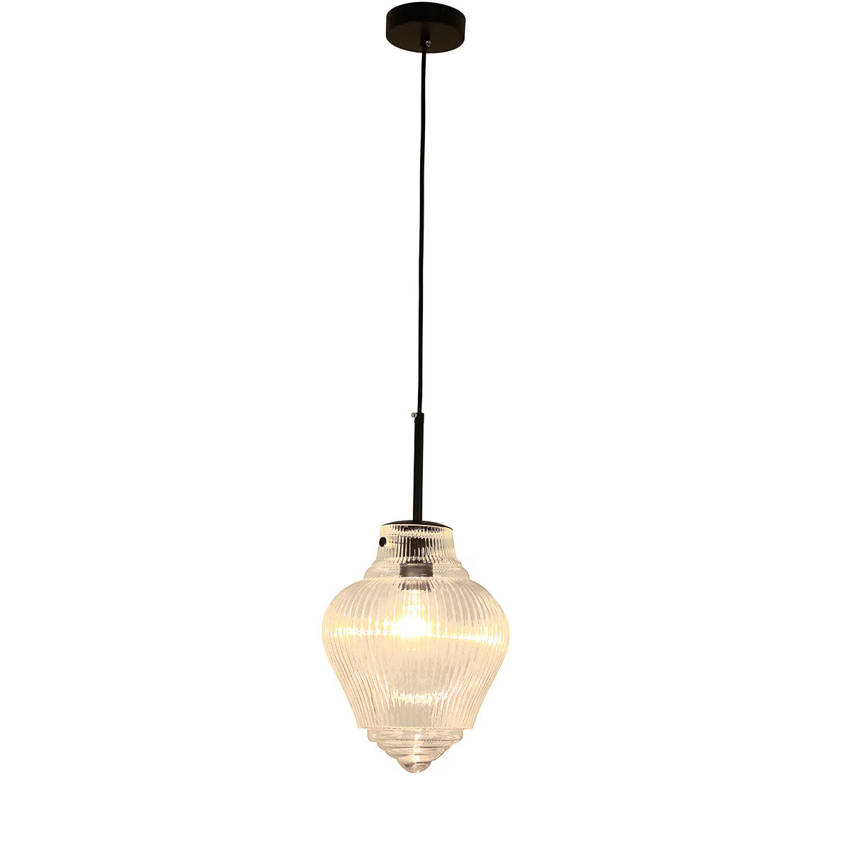 Ridge Pendant Light Matte Black -